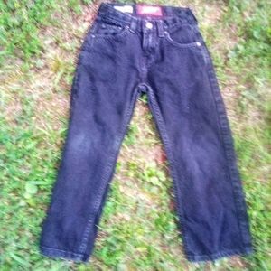 BOYS BLACK ARIZONA JEANS RELAXED STRAIGHT